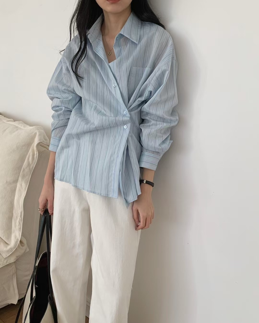 JUNO東大門代購女裝新款職業推薦時尚休閑25春夏襯衫蕾絲衫JUNO襯衫/蕾絲衫