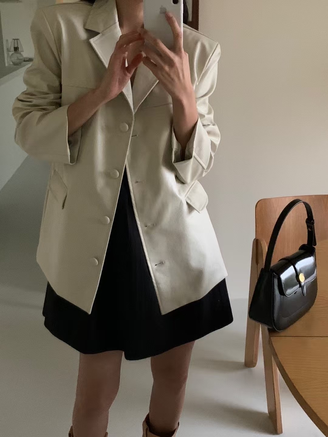 JUNO東大門實拍女士新款推薦真品熱賣職業時尚休閑夾克皮革JUNO夾克