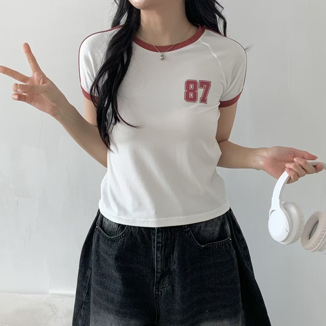 A BEL東大門實拍女裝新品25春夏職業時尚休閑真品人氣熱賣T恤A BELT恤