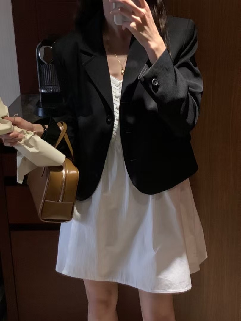 JUNO東大門實拍女士新款25春夏推薦時尚熱賣休閑人氣職業夾克JUNO夾克圖色3