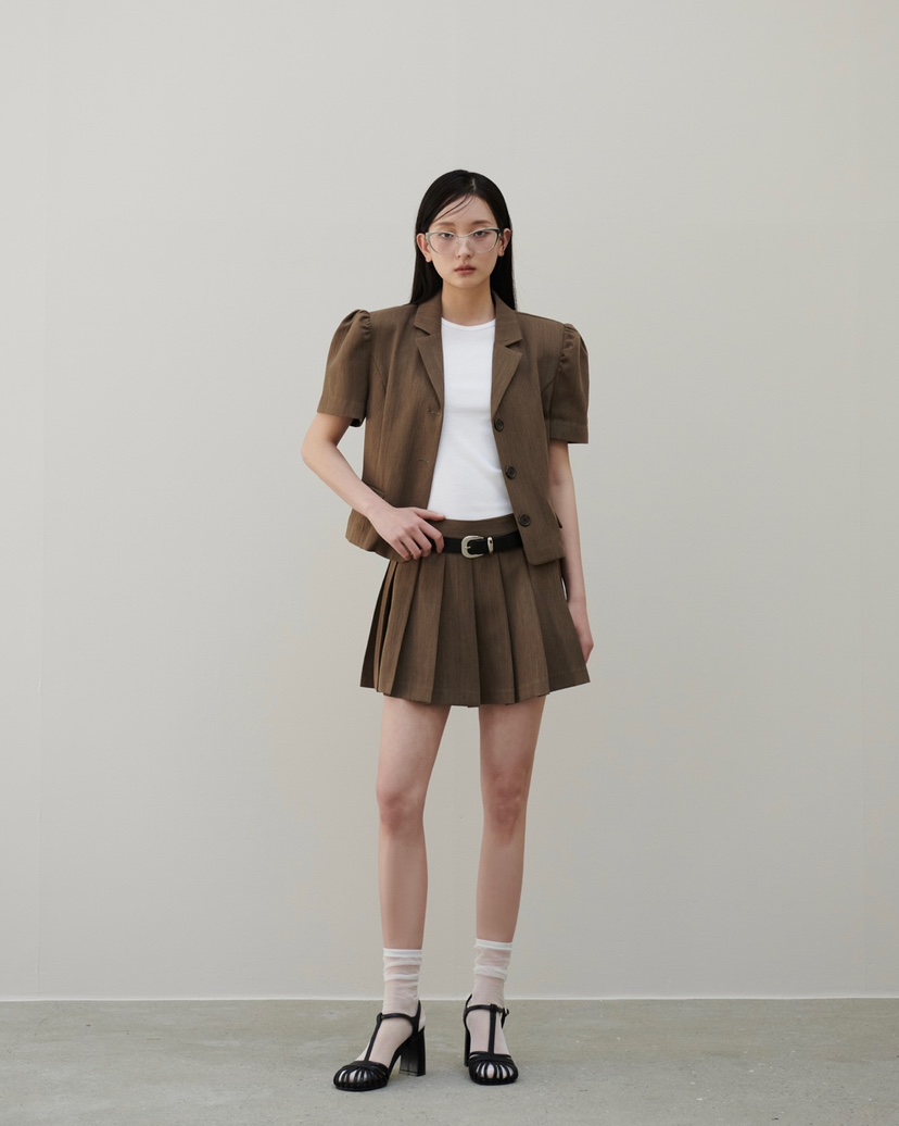 STAGE韓國直郵女裝新款真品推薦25春夏人氣熱賣短裙不含腰帶STAGE短裙