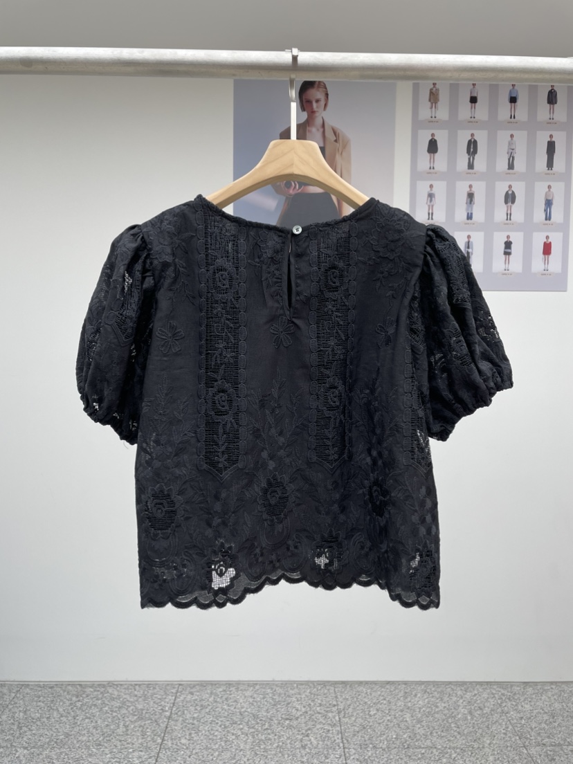 MADE-P直郵韓國代購㊣女裝新款推薦25春夏熱賣人氣襯衫蕾絲衫MADE-P襯衫/蕾絲衫