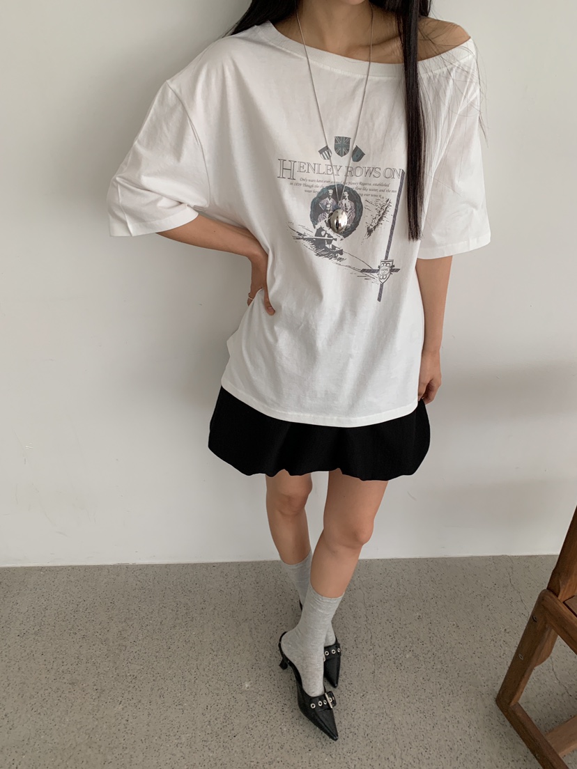 ROUGH直郵韓國代購㊣女裝新品25春夏推薦熱賣時尚人氣休閑T恤ROUGHT恤