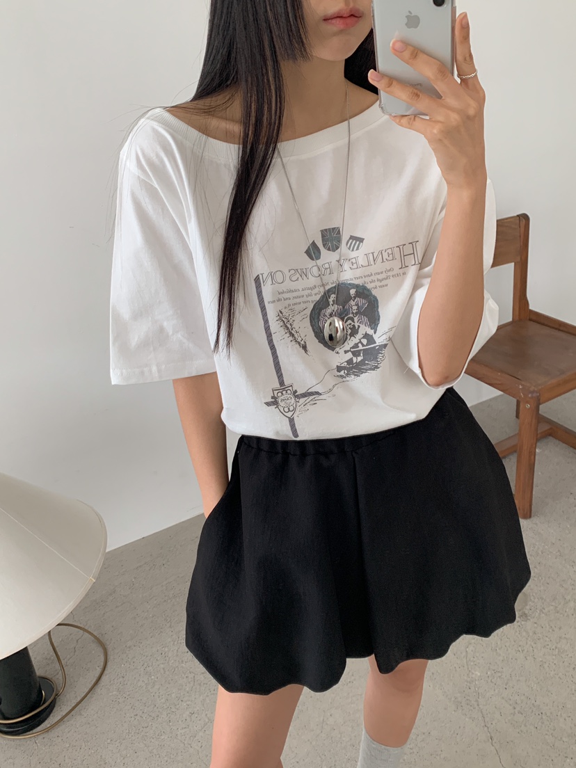 ROUGH直郵韓國代購㊣女裝新品25春夏推薦熱賣時尚人氣休閑T恤ROUGHT恤