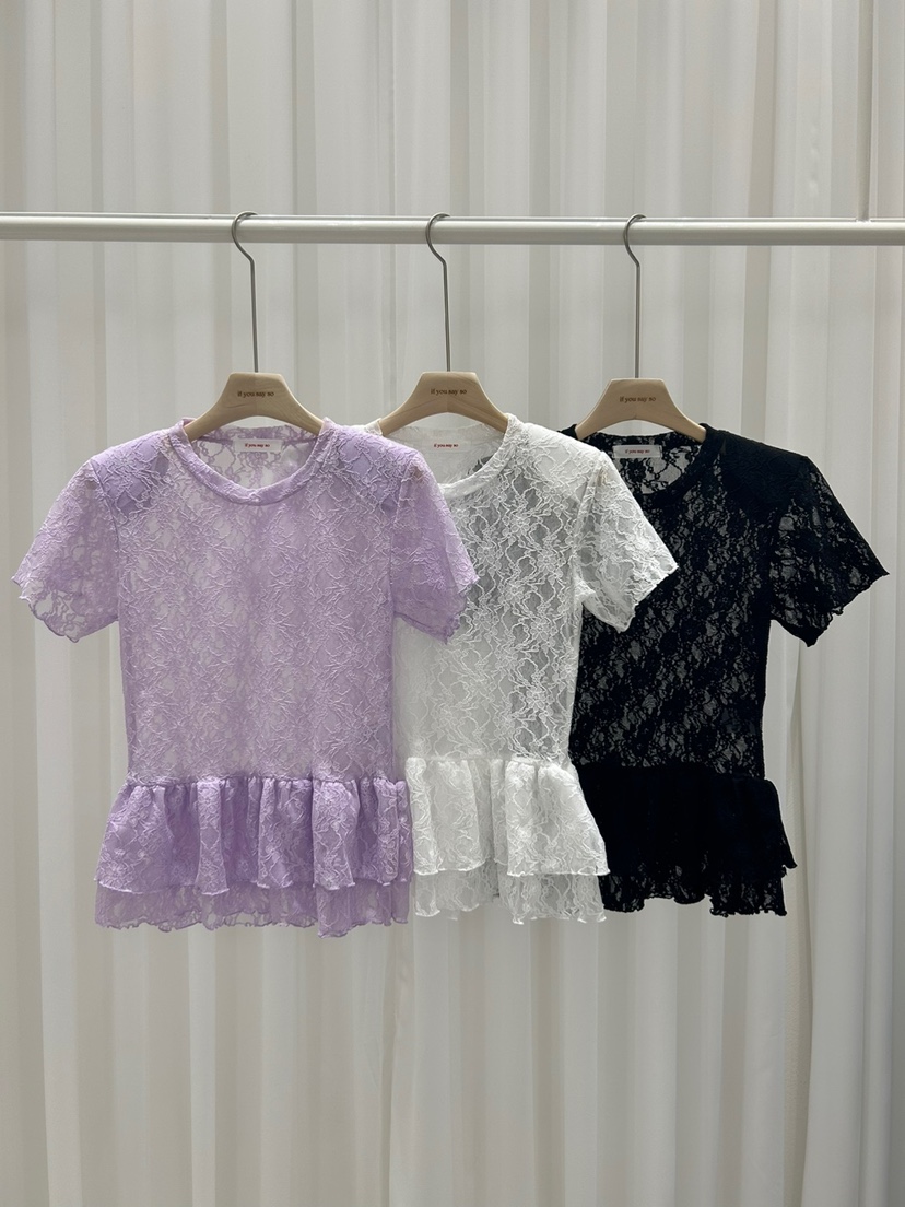IF YOU SAY SO韓國㊣直郵東大門代購女裝新品推薦襯衫蕾絲衫IF YOU SAY SO襯衫/蕾絲衫