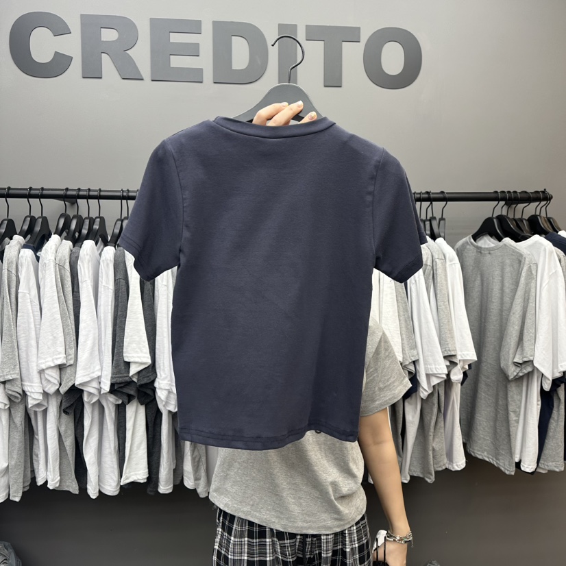 CREDITO直郵韓國代購㊣女裝新款熱賣推薦休閑人氣時尚25春夏T恤CREDITOT恤
