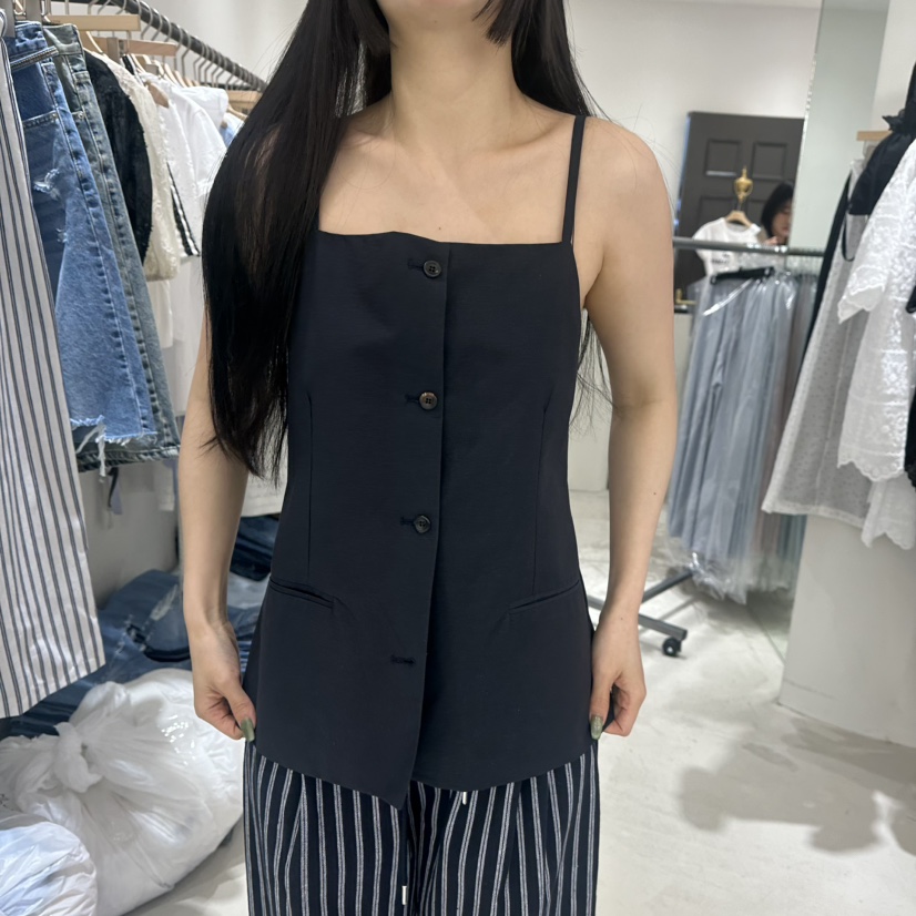 BAGUETTE直郵韓國代購㊣女裝新款時尚推薦熱賣25春夏吊帶背心BAGUETTE吊帶/背心圖色3