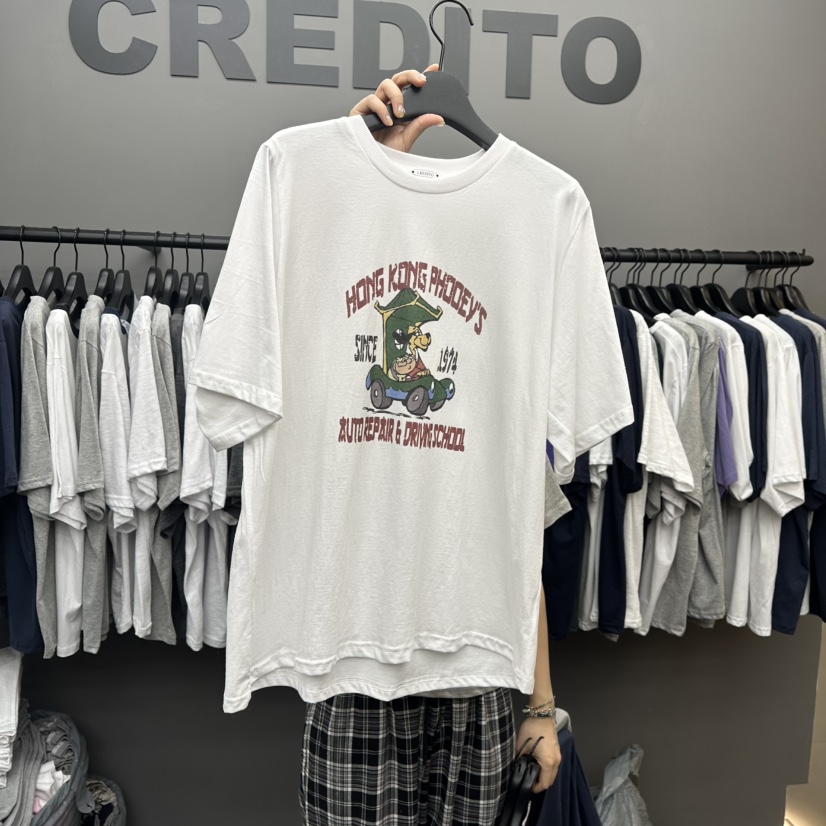 CREDITO韓國直郵㊣女裝新品人氣熱賣25春夏時尚推薦休閑T恤CREDITOT恤