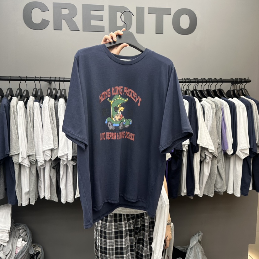 CREDITO韓國直郵㊣女裝新品人氣熱賣25春夏時尚推薦休閑T恤CREDITOT恤圖色2