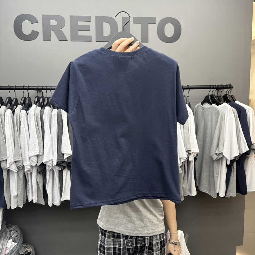 CREDITO直郵韓國代購㊣女裝新品休閑推薦人氣熱賣時尚25春夏T恤CREDITOT恤