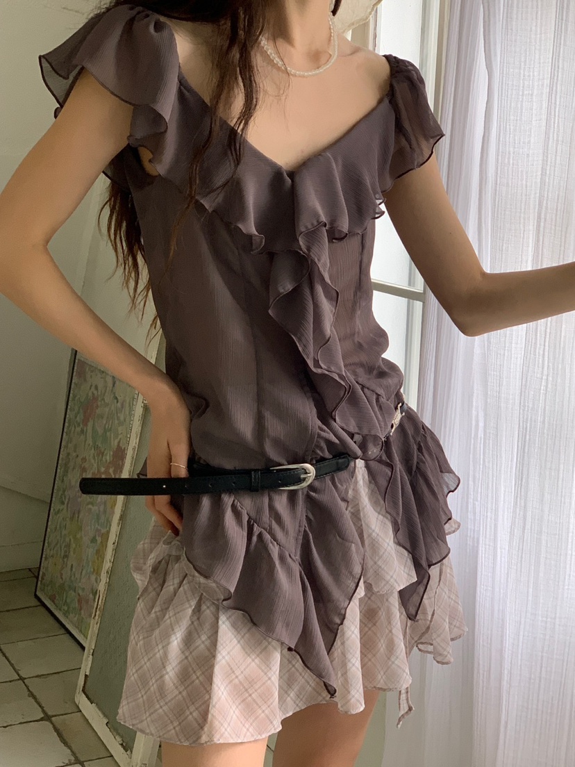 MORE THAN-P東大門實拍女裝新品休閑熱賣人氣時尚襯衫蕾絲衫MORE THAN襯衫/蕾絲衫