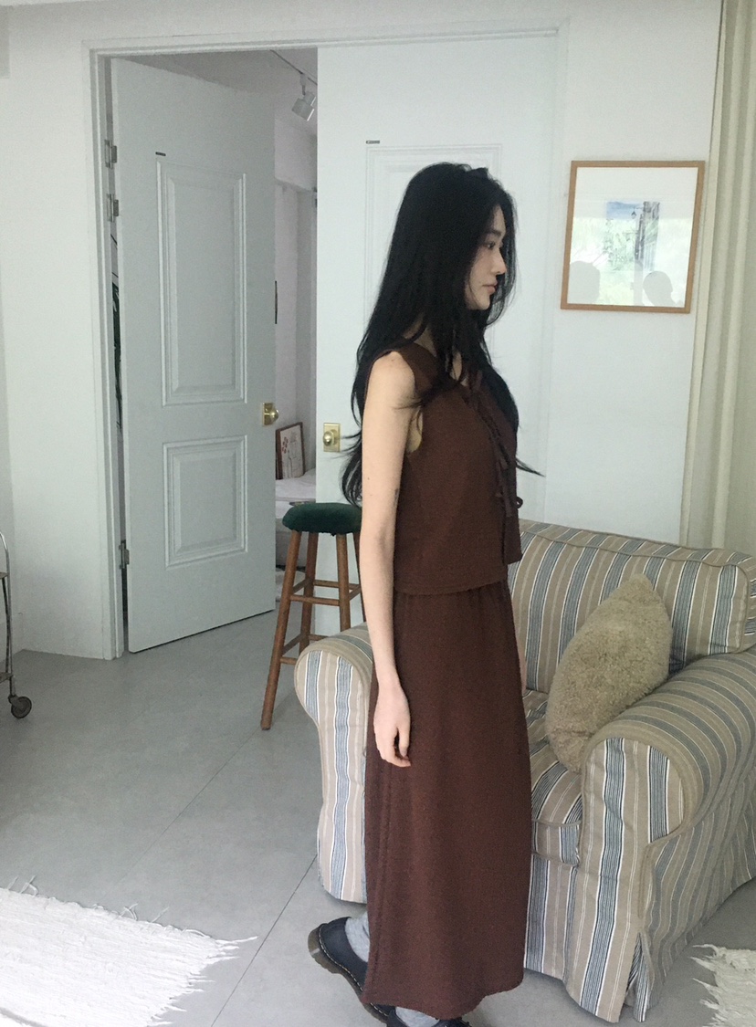 ORDINARYA東大門代購女裝新品時尚職業25春夏人氣休閑真品長裙ROESMMOSS長裙