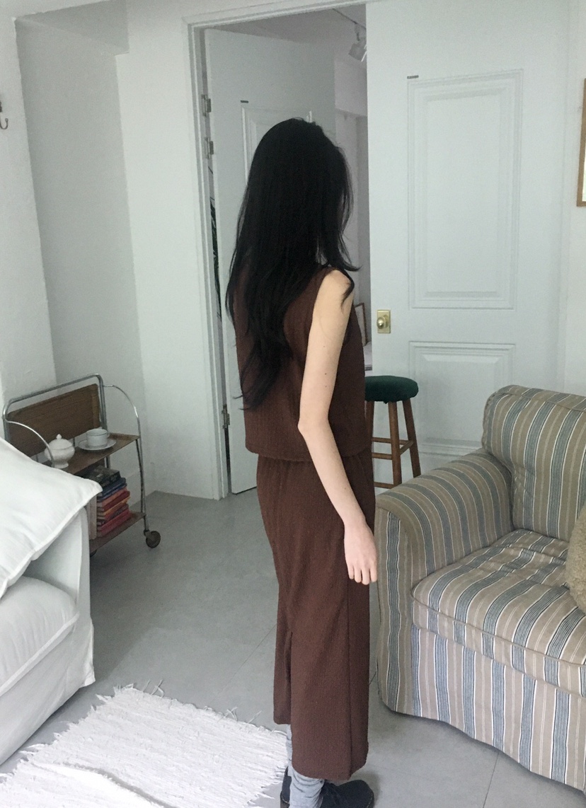 ORDINARYA東大門代購女裝新品時尚職業25春夏人氣休閑真品長裙ROESMMOSS長裙