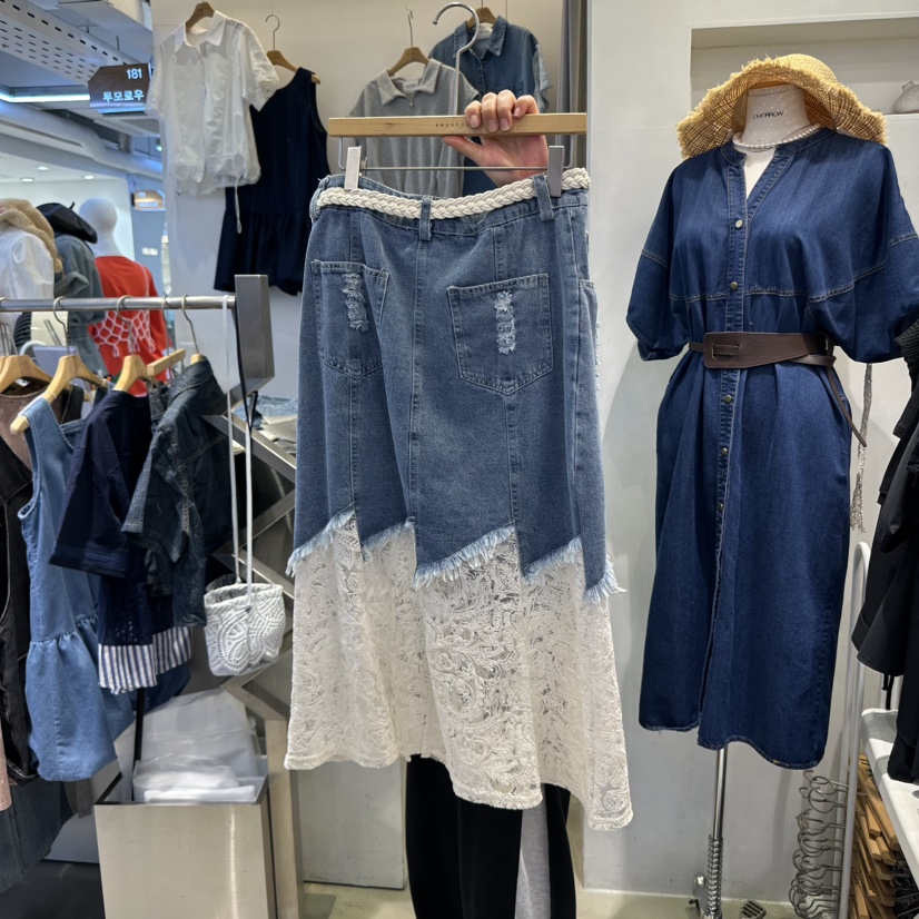 2MORROW韓國直郵女裝新品時尚人氣休閑熱賣真品25春夏職業長裙2MORROW長裙