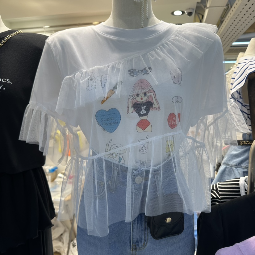 BLUE BANANA韓國代購女裝新款人氣真品25春夏時尚職業熱賣T恤BLUE BANANAT恤