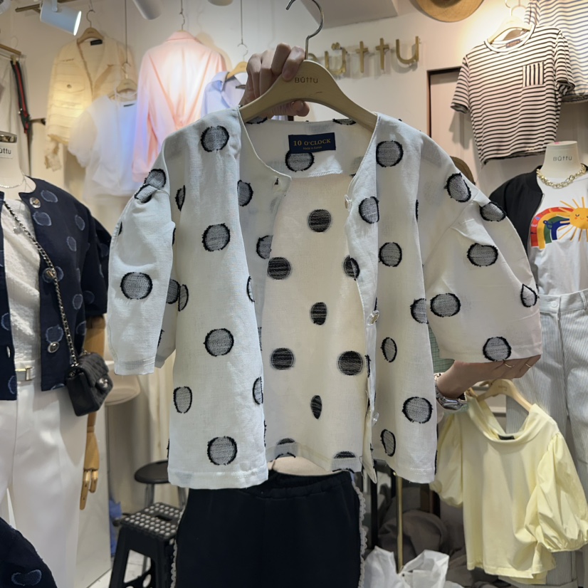 BUTTU韓國直郵女裝新品真品時尚熱賣推薦休閑25春夏夾克亞麻10 O CLOCK/Buttu夾克