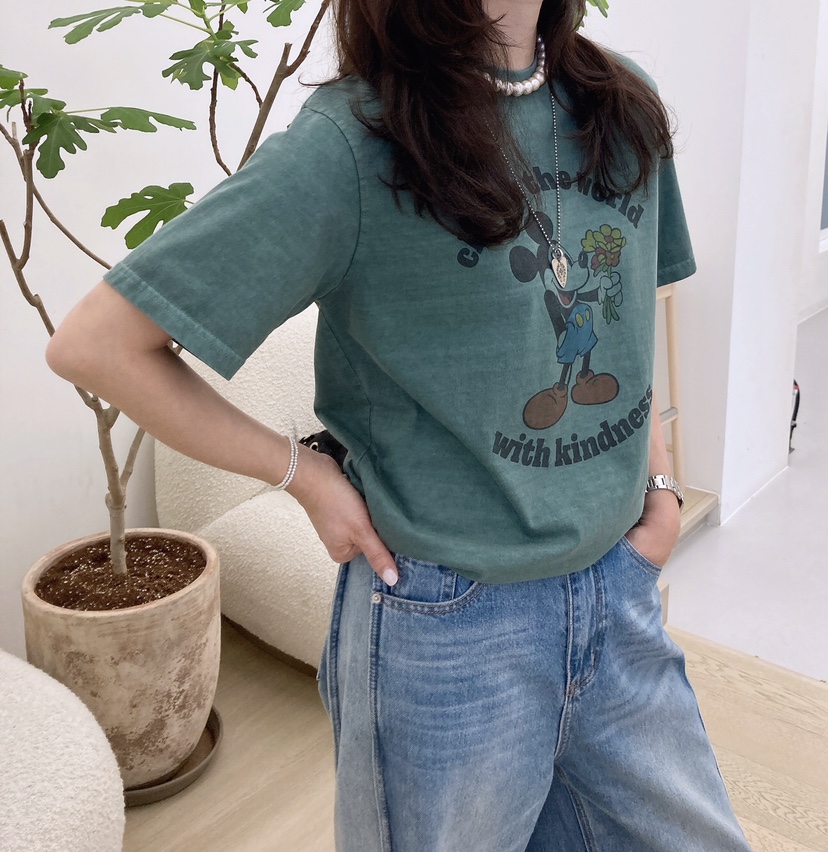 HANNA-A東大門實拍女士新款休閑熱賣真品職業時尚推薦人氣T恤HANNAT恤