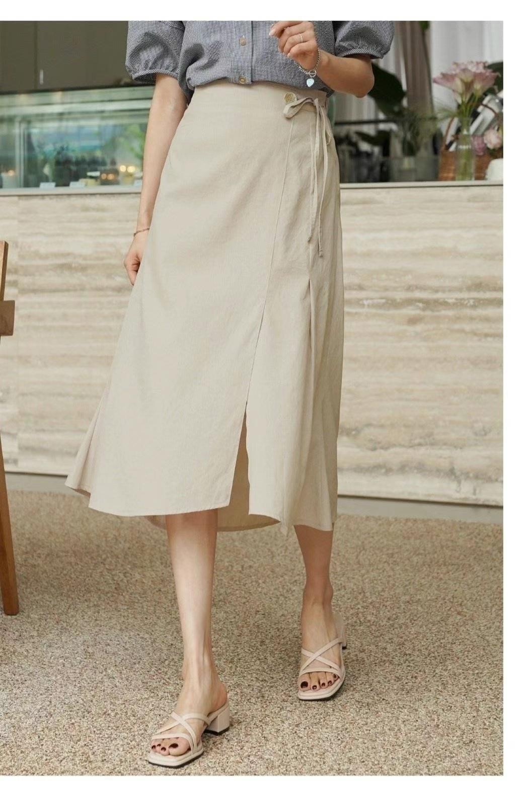 OLIVIA韓國直郵㊣東大門實拍女裝新款時尚推薦熱賣25春夏長裙OLIVIA長裙