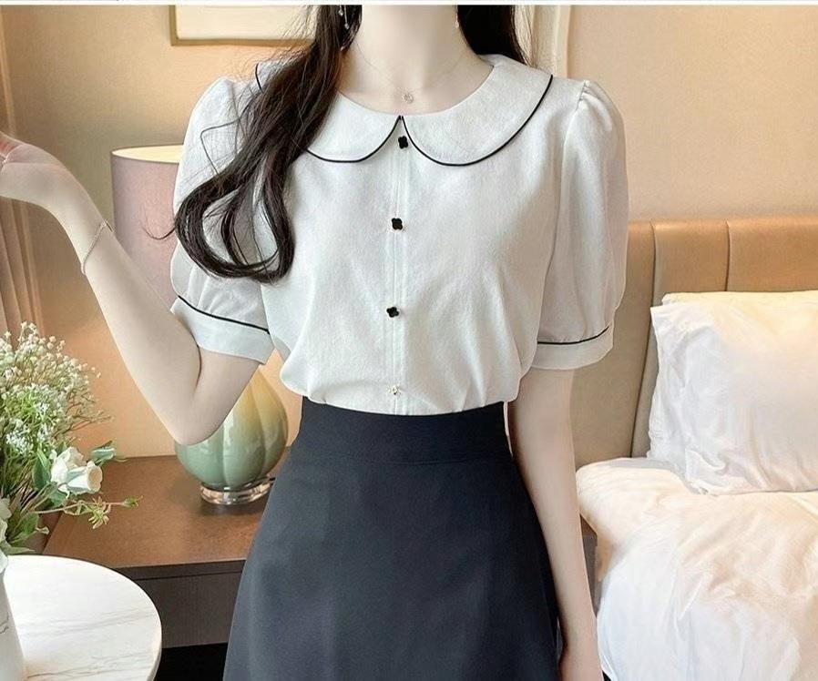 OLIVIA韓國㊣直郵東大門代購女裝新款25春夏熱賣襯衫蕾絲衫OLIVIA襯衫/蕾絲衫