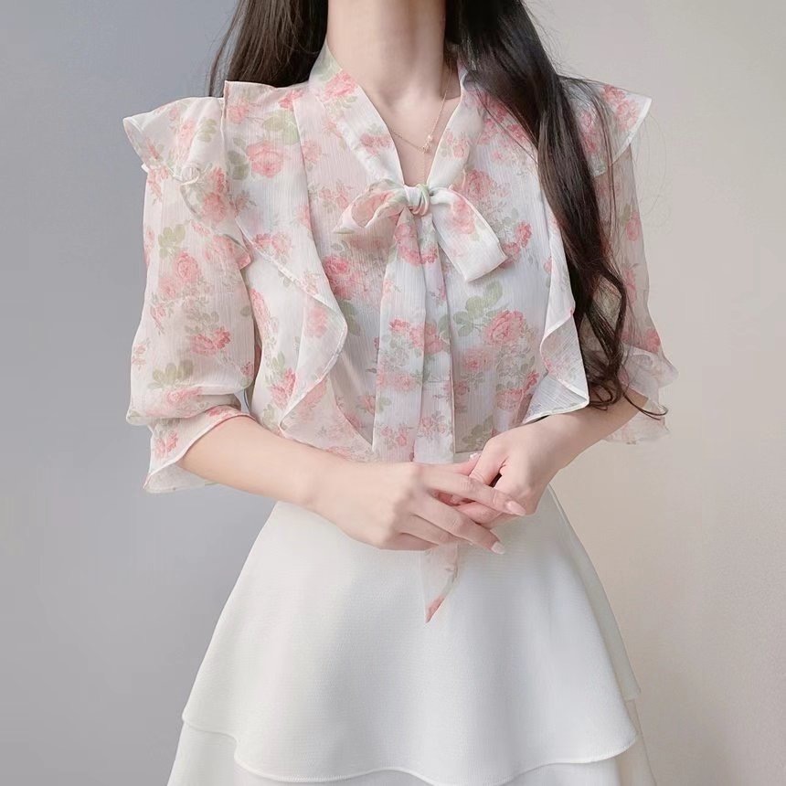 OLIVIA韓國直郵㊣女裝新款25春夏休閑人氣推薦熱賣襯衫蕾絲衫OLIVIA襯衫/蕾絲衫