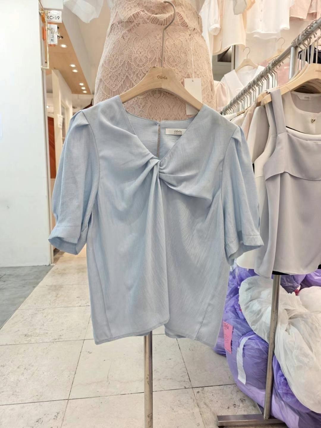 OLIVIA韓國直郵㊣女裝新品熱賣時尚推薦人氣25春夏襯衫蕾絲衫OLIVIA襯衫/蕾絲衫圖色2