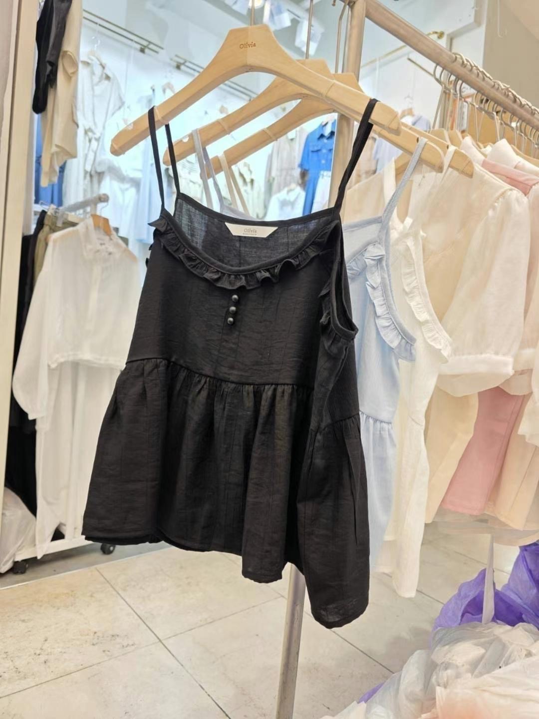 OLIVIA韓國㊣直郵東大門代購女裝新款推薦25春夏熱賣吊帶背心OLIVIA吊帶/背心