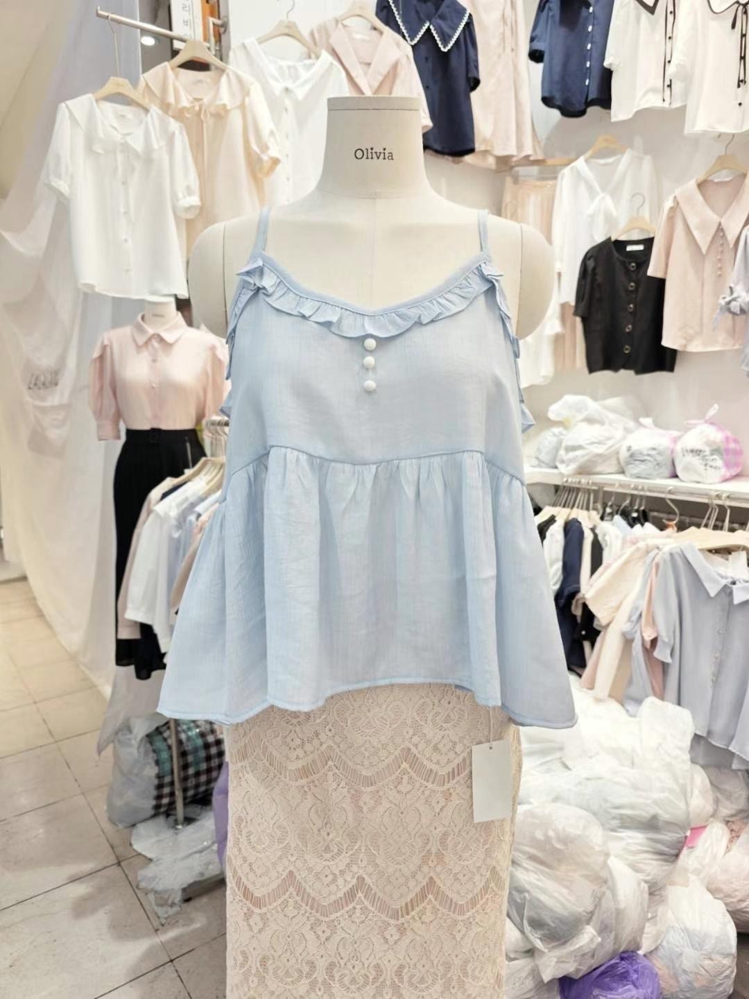 OLIVIA韓國㊣直郵東大門代購女裝新款推薦25春夏熱賣吊帶背心OLIVIA吊帶/背心圖色2