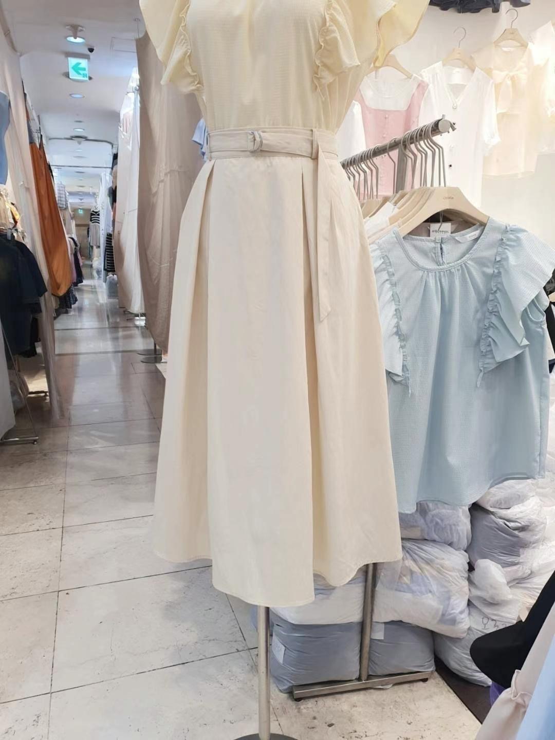 OLIVIA韓國㊣直郵東大門代購女裝新品人氣推薦25春夏時尚長裙OLIVIA長裙