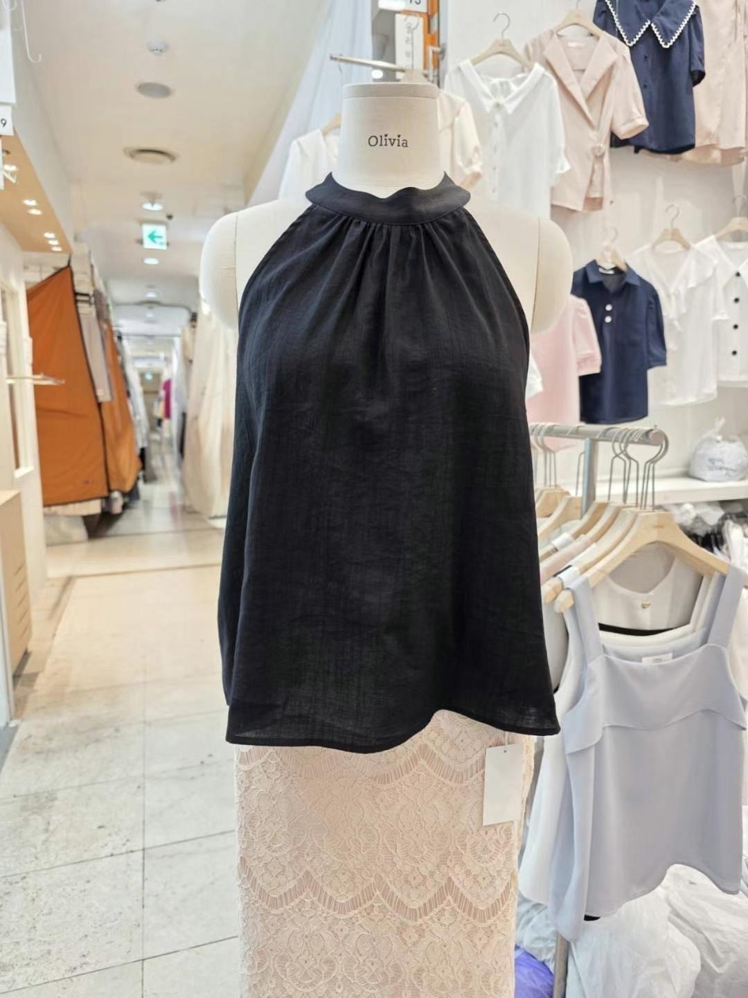 OLIVIA韓國直郵㊣女裝新款時尚人氣熱賣休閑推薦25春夏吊帶背心OLIVIA吊帶/背心圖色2