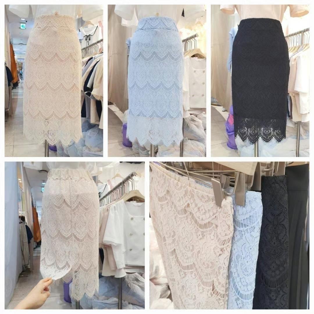OLIVIA韓國直郵㊣東大門實拍女裝新品人氣半身裙中短裙蕾絲OLIVIA半身裙/中短裙