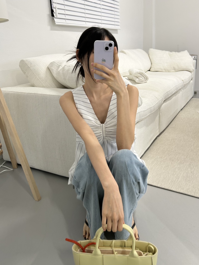 ME MO韓國㊣直郵東大門代購女裝新品時尚休閑25春夏吊帶背心ME MO吊帶/背心