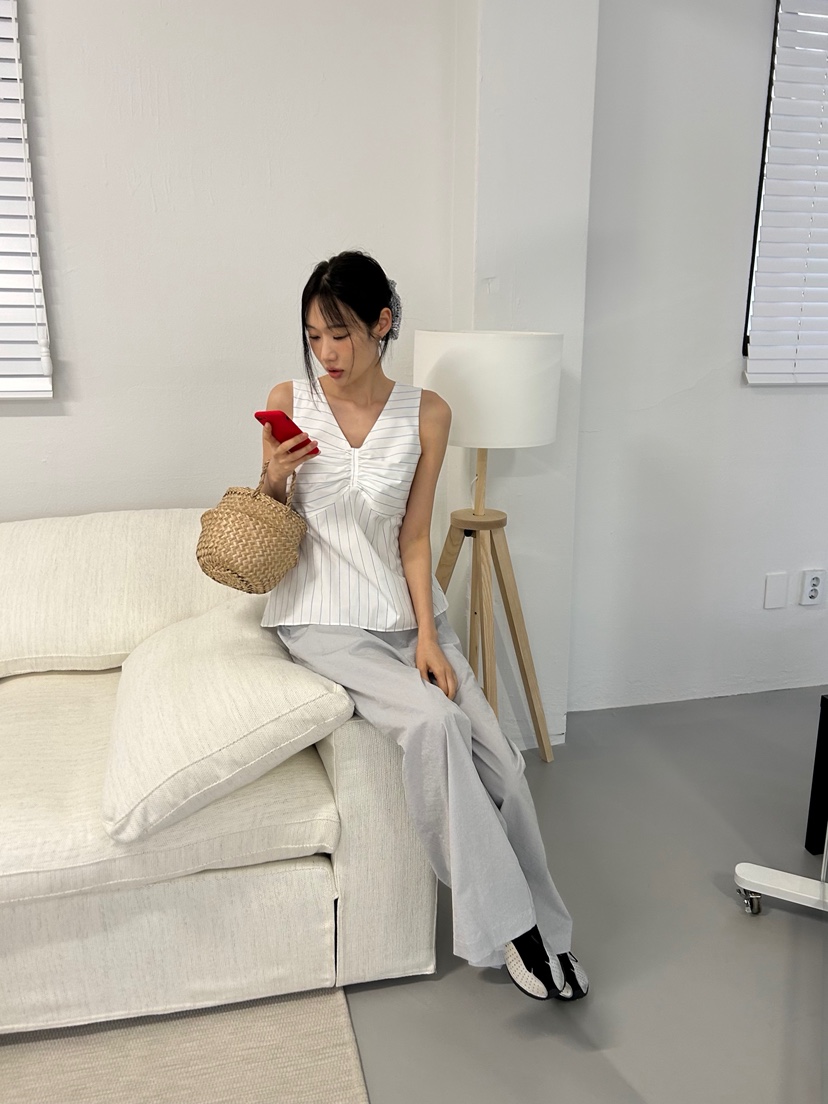 ME MO韓國㊣直郵東大門代購女裝新品時尚休閑25春夏吊帶背心ME MO吊帶/背心