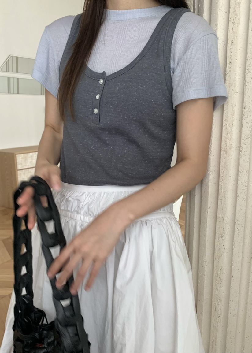 PEBBLE韓國直郵㊣女裝新款熱賣人氣25春夏時尚推薦吊帶背心PEBBLE/LAYER吊帶/背心