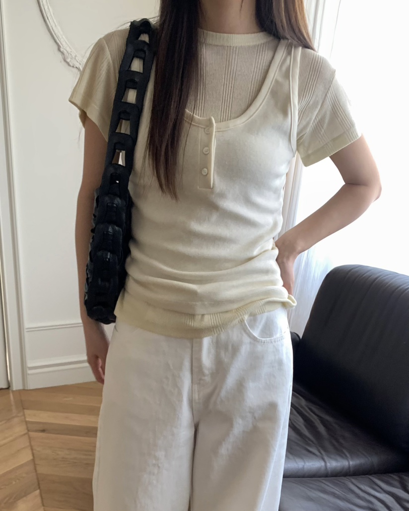 PEBBLE韓國直郵㊣女裝新款熱賣人氣25春夏時尚推薦吊帶背心PEBBLE/LAYER吊帶/背心