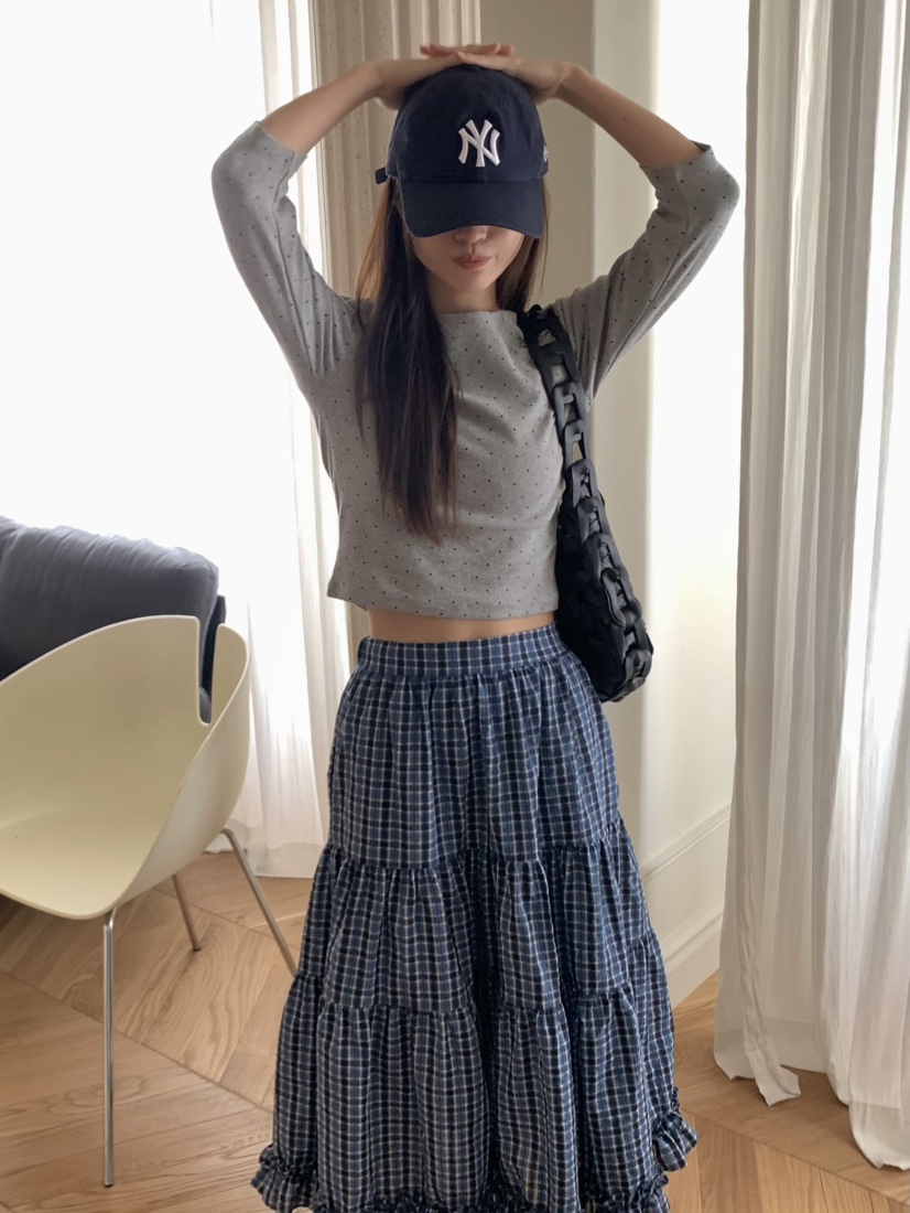 PEBBLE韓國㊣直郵東大門代購女裝新品熱賣人氣時尚推薦長裙PEBBLE/LAYER長裙