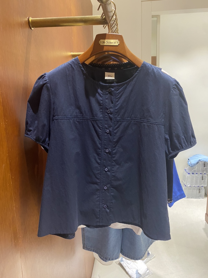 HEBON韓國直郵㊣東大門實拍女裝新品推薦熱賣25春夏襯衫蕾絲衫HEBON襯衫/蕾絲衫圖色2