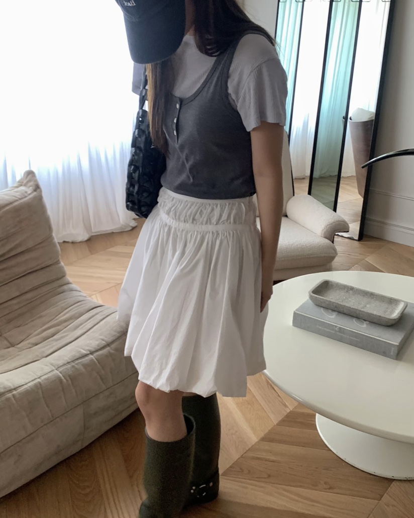 PEBBLE韓國直郵㊣女裝新品熱賣休閑25春夏人氣時尚推薦T恤透明PEBBLE/LAYERT恤