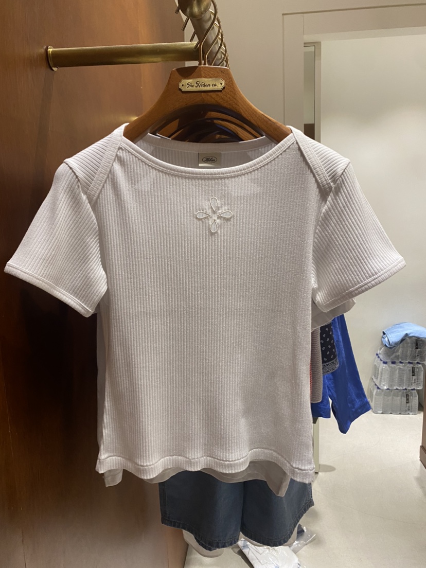 HEBON韓國㊣直郵東大門代購女裝新品25春夏休閑推薦人氣T恤HEBONT恤圖色1
