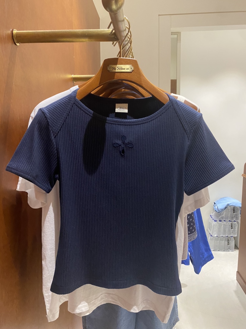 HEBON韓國㊣直郵東大門代購女裝新品25春夏休閑推薦人氣T恤HEBONT恤圖色3