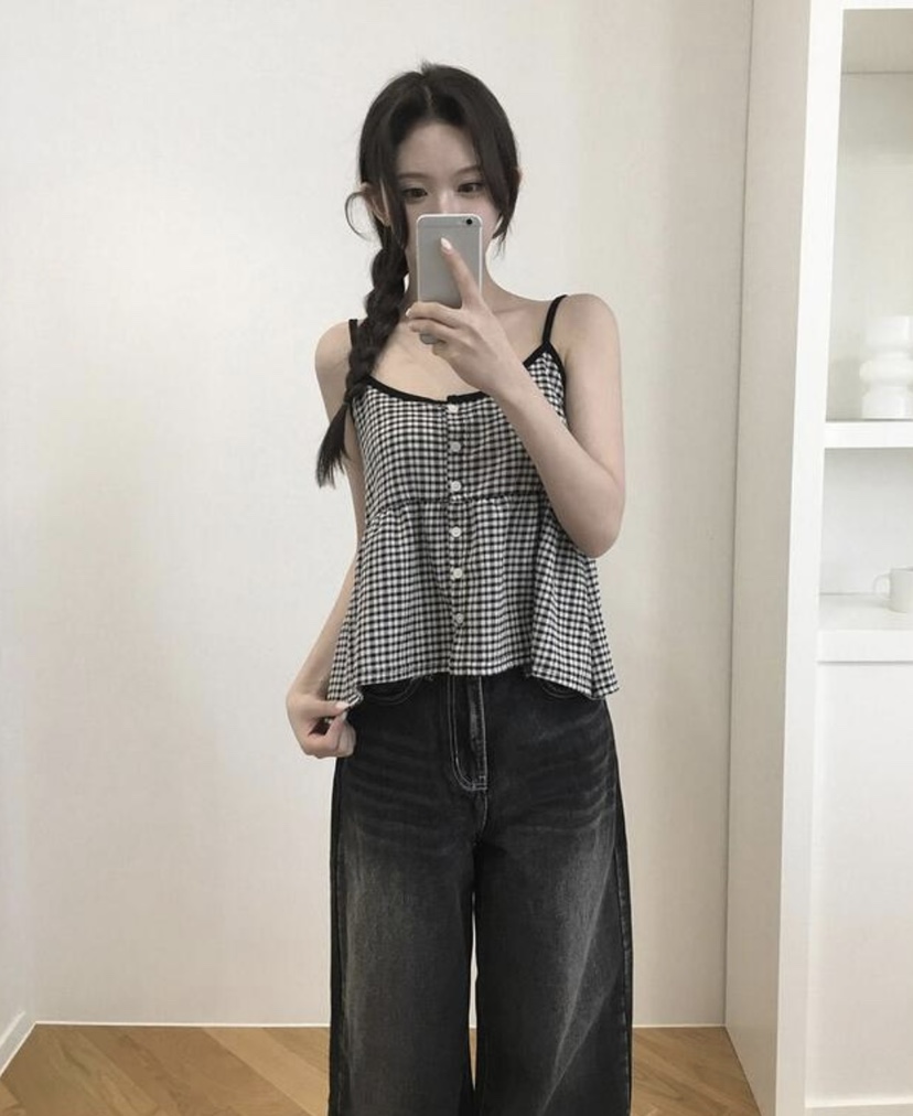 EOMPIT韓國直郵㊣東大門實拍女裝新款熱賣人氣休閑吊帶背心EOMPIT吊帶/背心