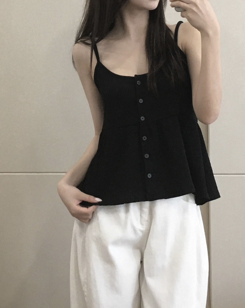 EOMPIT韓國直郵㊣東大門實拍女裝新款熱賣人氣休閑吊帶背心EOMPIT吊帶/背心
