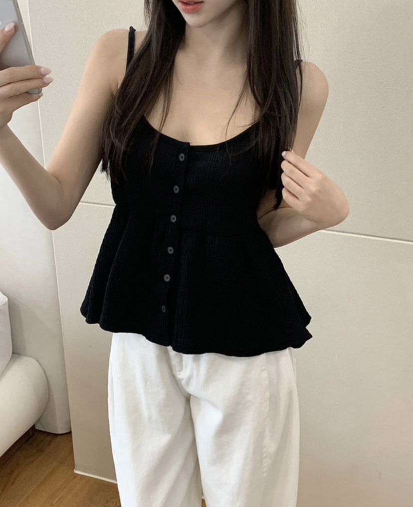 EOMPIT韓國直郵㊣東大門實拍女裝新款熱賣人氣休閑吊帶背心EOMPIT吊帶/背心