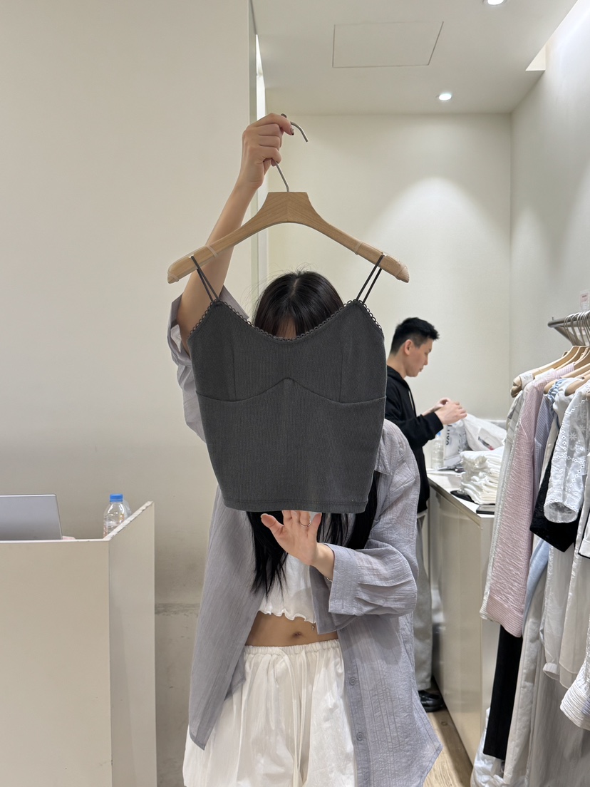 FLOWER-L韓國㊣直郵東大門代購女裝新款人氣熱賣推薦吊帶背心FLOWER吊帶/背心圖色2