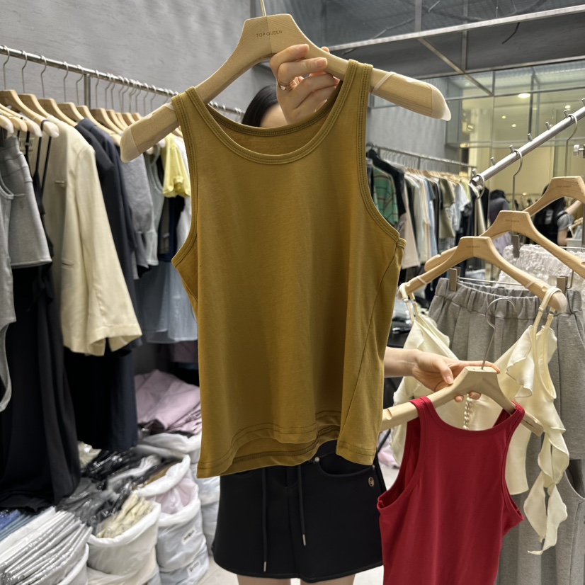 UOOV直郵韓國代購㊣女裝新款休閑推薦25春夏時尚人氣吊帶背心UOOV吊帶/背心圖色2