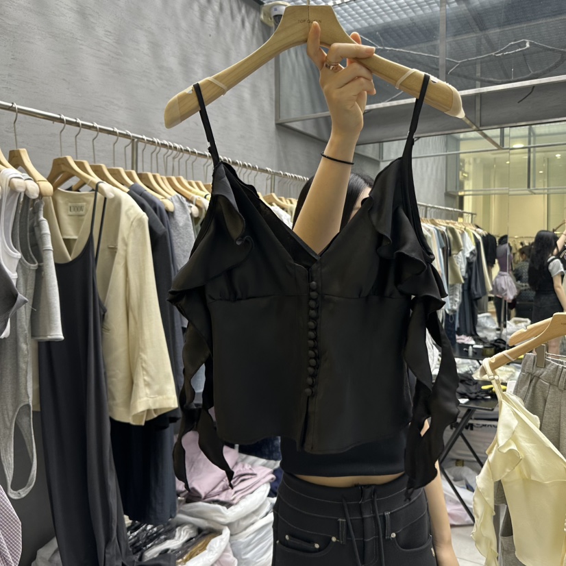 UOOV直郵韓國代購㊣女裝新款人氣時尚25春夏休閑推薦吊帶背心UOOV吊帶/背心圖色2