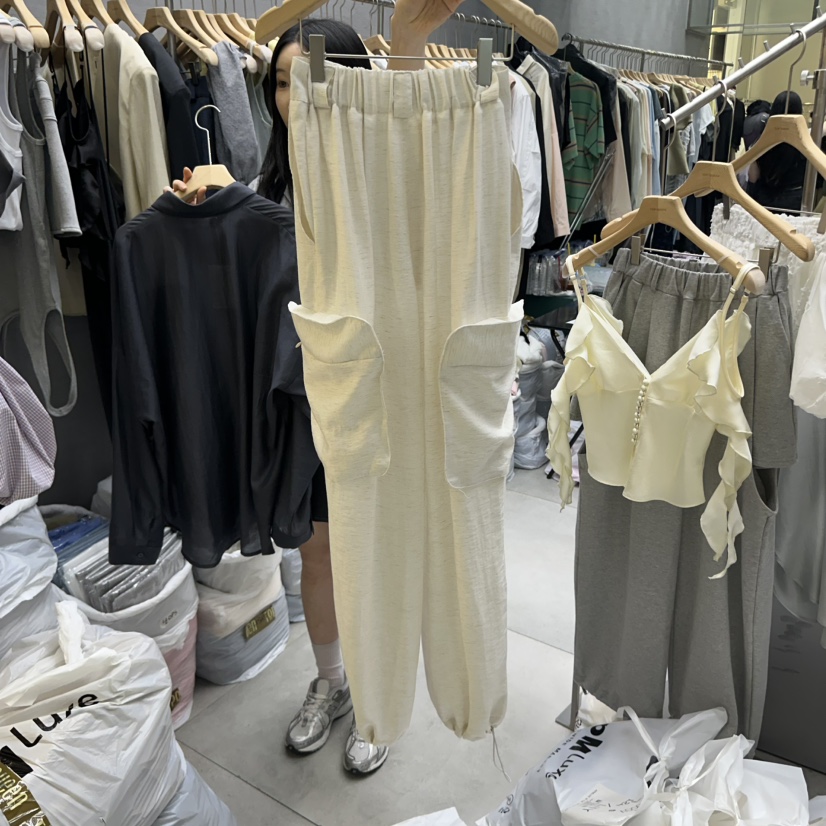 UOOV韓國㊣直郵東大門代購女裝新品人氣熱賣時尚25春夏休閑褲UOOV休閑褲