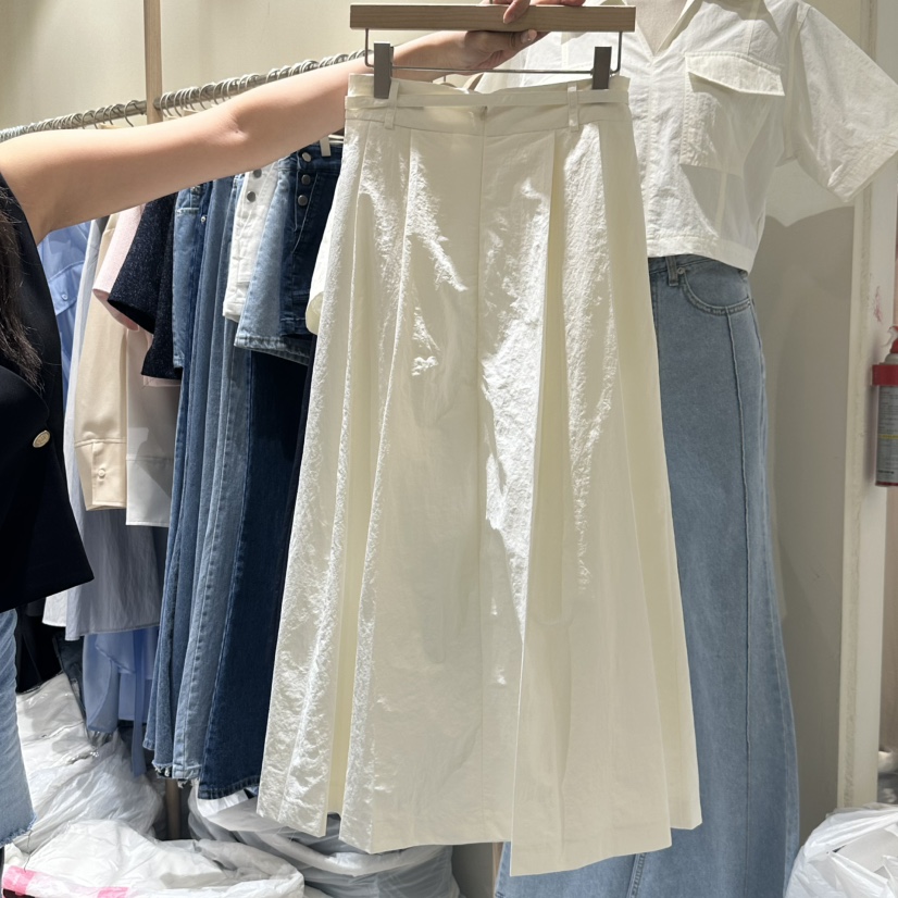 VINTAGE VIBE直郵韓國代購㊣女裝新品時尚休閑長裙口袋腰帶VINTAGE VIBE長裙