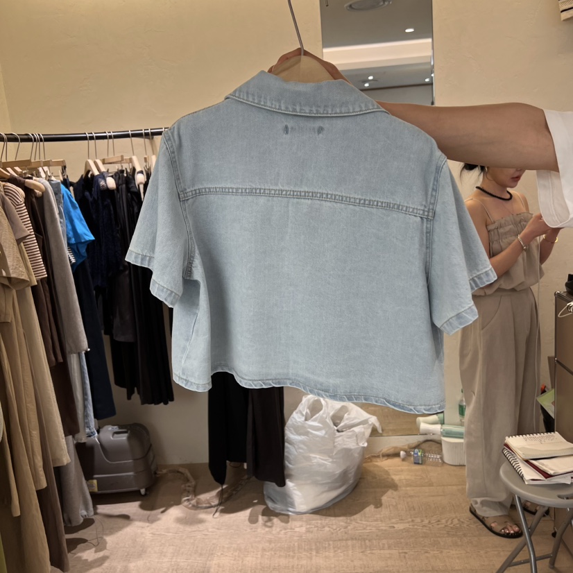 W AND J韓國直郵㊣東大門實拍女裝新品時尚休閑人氣夾克天絲W AND J夾克