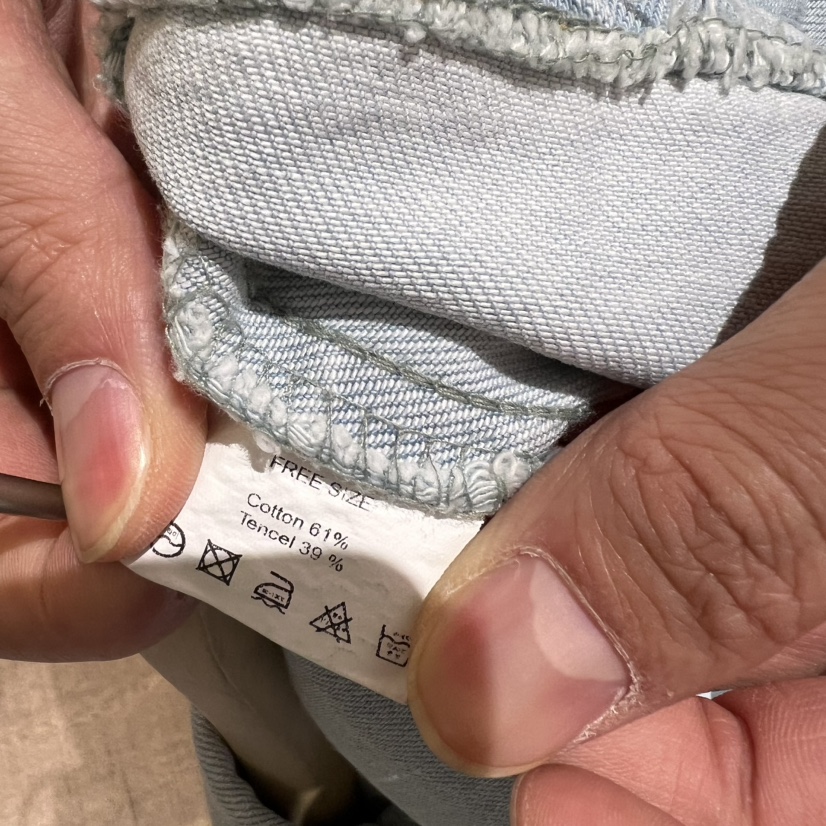 W AND J韓國㊣直郵東大門代購女裝新品熱賣時尚牛仔褲天絲W AND J牛仔褲