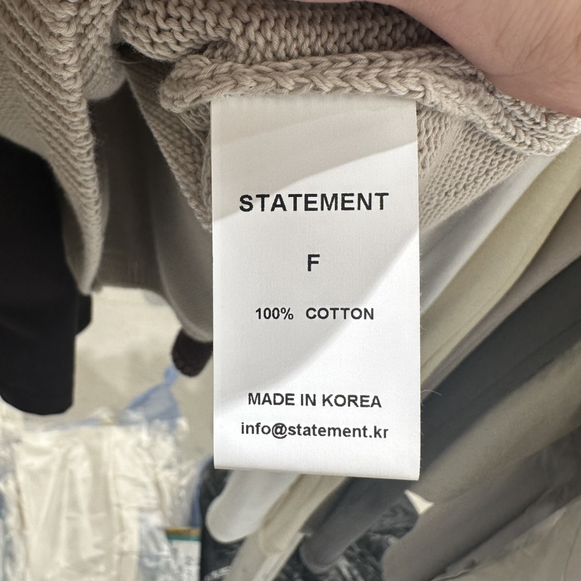 STATEMENT直郵韓國代購㊣女裝新品人氣休閑推薦熱賣時尚針織衫STATEMENT針織衫